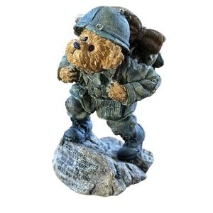 Vintg Boyds Bear Bearstone‎ GI Bruin Stand Up For Freedom Military Figure 228387